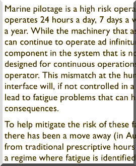 Fatigue Management (article) by Captain Peter Dann